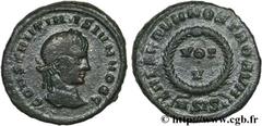 CONSTANTIN II (1/03/317-04/340) Flavius Claudius Julius Constantinus César (1/03/317-9/09/337) Centenionalis ou nummus 320-321 N° brm_127410 Date : 320-321 Nom de l'atelier : Siscia Métal : cuivre Dia