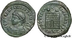 CONSTANTIN II (1/03/317-04/340) Flavius Claudius Julius Constantinus César (1/03/317-9/09/337) Centenionalis ou nummus 325-326 N° brm_127456 Date : 325-326 Nom de l'atelier : Cyzique Métal : cuivre Di