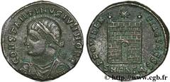 CONSTANTIN II (1/03/317-04/340) Flavius Claudius Julius Constantinus César (1/03/317-9/09/337) Centenionalis ou nummus 325-326 N° brm_127458 Date : 325-326 Nom de l'atelier : Antioche Métal : cuivre D