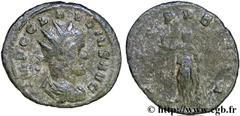 CLAUDE II LE GOTHIQUE (09/268-06-08/270) Marcus Aurelius Claudius Antoninien septembre 268 - début 269 N° brm_130609 Date : septembre 268 - début 269 Nom de l'atelier : Rome Métal : billon Diamètre : 