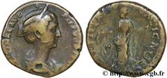 FAUSTINE JEUNE (+175) Annia Galeria Faustina Augusta (146-175) Dupondius après 141 N° brm_130881 Date : après 141 Nom de l'atelier : Rome Métal : cuivre Diamètre : 25,00mm Axe des coins : 11h. Poids :