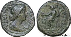 FAUSTINE JEUNE (+175) Annia Galeria Faustina Augusta (146-175) Dupondius 161-176 N° brm_130882 Date : 161-176 Nom de l'atelier : Rome Métal : cuivre Diamètre : 24mm Axe des coins : 6h. Poids : 12,53g.