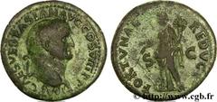 VESPASIEN (1/07/69-24/06/79) Titus Flavius Sabinus Vespasianus Dupondius 77-78 N° brm_130903 Date : 77-78 Nom de l'atelier : Lyon Métal : cuivre Diamètre : 28,50mm Axe des coins : 6h. Poids : 13,58g. 