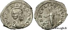 JULIA MAESA (+223 ou 226) Julia Mوsa Sœur de Julia Domna, mère de Julia Soémias et de Julia Mamée, grand-mère d'Elagabal et d'Alexandre Sévère - Augusta (218-223/226) Denier 220-222 N° brm_130954 Date