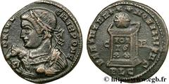 CRISPUS (1/04/317-09/326) Flavius Julius Crispus César (317-326) Centenionalis ou nummus 322 N° brm_131000 Date : 322 Nom de l'atelier : Lyon Métal : cuivre Diamètre : 19,00mm Axe des coins : 6h. Poid