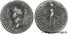 DOMITIEN (12/69-18/09/96) Titus Flavius Domitianus Auguste (13/09/81-18/09/96) As 82 N° brm_136397 Date : 82 Nom de l'atelier : Rome Métal : cuivre Diamètre : 28mm Axe des coins : 6h. Poids : 11,09g. 