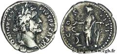 ANTONIN LE PIEUX (25/02/138-7/03/161) Titus Aurelius Fulvus Boionius Arrius Antoninus Auguste (10/07/138-7/03/161) Denier 148-149 N° brm_136420 Date : 148-149 Nom de l'atelier : Rome Métal : argent Di
