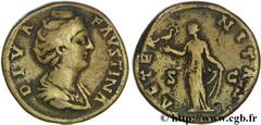 FAUSTINE MERE (+141) Annia Galeria Faustina Consécration d'Antonin le Pieux Sesterce c. après 141 N° brm_136423 Date : c. après 141 Nom de l'atelier : Rome Métal : bronze Diamètre : 32mm Axe des coins