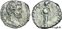 SEPTIME SEVERE (13/04/193-4/02/211) Lucius Septimius Severus Denier 195 N° brm_136446 Date : 195 Nom de l'atelier : Rome Métal : argent Diamètre : 16mm Axe des coins : 6h. Poids : 3,16g.   Etat de con