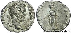SEPTIME SEVERE (13/04/193-4/02/211) Lucius Septimius Severus Denier 196 N° brm_136447 Date : 196 Nom de l'atelier : Rome Métal : argent Diamètre : 17mm Axe des coins : 12h. Poids : 3,09g. Etat de cons