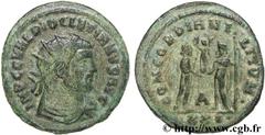 DIOCLETIEN (20/11/284-1/05/305) Caius Aurelius Valerius Diocletianus Auguste (20/11/284-1/05/305) Aurelianus 293-295 N° brm_137096 Date : 293-295 Nom de l'atelier : Héraclée Métal : billon Diamètre : 