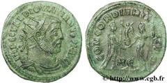 DIOCLETIEN (20/11/284-1/05/305) Caius Aurelius Valerius Diocletianus Auguste (20/11/284-1/05/305) Pseudo aurelianus ou néo-aurelianus 295-296 N° brm_137102 Date : 295-296 Nom de l'atelier : Héraclée M
