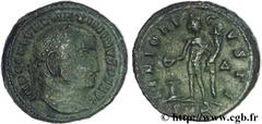 MAXIMIN II DAIA (1/05/305-04/313) Caius Galerius Valerius Maximinus Auguste (310-04/313) Follis ou nummus 312 N° brm_138132 Date : 312 Nom de l'atelier : Cyzique Métal : cuivre Diamètre : 21mm Axe des