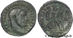 LICINIUS Ier (11/08/308-09/324) Valerius Licinianus Licinius Follis ou nummus 313 N° brm_138203 Date : 313 Nom de l'atelier : Héraclée Métal : cuivre Diamètre : 22mm Axe des coins : 12h. Poids : 3,72g