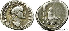 VESPASIEN (1/07/69-24/06/79) Titus Flavius Sabinus Vespasianus Denier 70 N° brm_140539 Date : 70 Nom de l'atelier : Rome Métal : argent Diamètre : 17,00mm Axe des coins : 6h. Poids : 2,93g. Degré de r