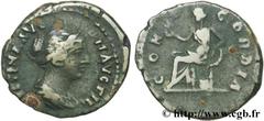 FAUSTINE JEUNE (+175) Annia Galeria Faustina Augusta (146-175) Denier 154-156 N° brm_140940 Date : 154-156 Nom de l'atelier : Rome Métal : argent Diamètre : 17,5mm Axe des coins : 6h. Poids : 2,56g. D