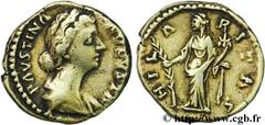 FAUSTINE JEUNE (+175) Annia Galeria Faustina Augusta (146-175) Denier 161-175 N° brm_140949 Date : 161-175 Nom de l'atelier : Rome Métal : argent Diamètre : 17,5mm Axe des coins : 6h. Poids : 3,30g. E