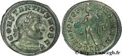 CONSTANCE Ier CHLORE (1/03/293-25/07/306) Flavius Valerius Constantius César (1/03/293-1/05/305) Follis ou nummus 296-297 N° brm_141666 Date : 296-297 Nom de l'atelier : Trèves Métal : cuivre Diamètre