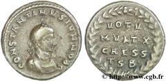 CONSTANTIN II (1/03/317-04/340) Flavius Claudius Julius Constantinus César (1/03/317-9/09/337) Centenionalis ou nummus 319 N° brm_141691 Date : 319 Nom de l'atelier : Thessalonique Métal : cuivre Diam