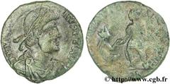 MAGNUS MAXIMUS (25/08/383-28/08/388) Magnus Maximus Maiorina pecunia, (MB, ئ 2) 383-388 N° brm_141746 Date : 383-388 Nom de l'atelier : Arles Métal : cuivre Diamètre : 23mm Axe des coins : 12h. Poids 