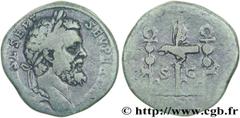 SEPTIME SEVERE (13/04/193-4/02/211) Lucius Septimius Severus Sesterce 193 N° brm_149266 Date : 193 Nom de l'atelier : Rome Métal : cuivre Diamètre : 30mm Axe des coins : 12h. Poids : 21,96g. Degré de 