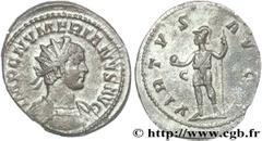 NUMERIEN (12/282-11/284) Marcus Aurelius Numerianus Auguste (03/283-11/284) Aurelianus 284 N° brm_152867 Date : 284 Nom de l'atelier : Lyon Métal : billon Diamètre : 24,00mm Axe des coins : 12h. Poids