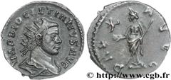 DIOCLETIEN (20/11/284-1/05/305) Caius Aurelius Valerius Diocletianus Auguste (20/11/284-1/05/305) Aurelianus 293 N° brm_152926 Date : 293 Nom de l'atelier : Lyon Métal : billon Diamètre : 21,00mm Axe 