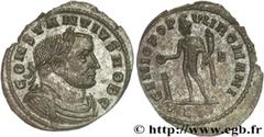 CONSTANCE Ier CHLORE (1/03/293-25/07/306) Flavius Valerius Constantius César (1/03/293-1/05/305) Follis ou nummus 302-304 N° brm_152954 Date : 302-304 Nom de l'atelier : Lyon Métal : cuivre Diamètre :