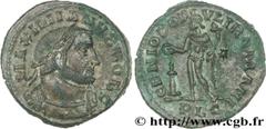 GALERE (1/03/293-5/05/311) Galerius Valerius Maximianus César (1/03/293-1/05/305) Follis ou nummus 304-305 N° brm_153945 Date : 304-305 Nom de l'atelier : Lyon Métal : cuivre Diamètre : 28mm Axe des c