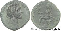 ANTONIN LE PIEUX (25/02/138-7/03/161) Titus Aurelius Fulvus Boionius Arrius Antoninus Auguste (10/07/138-7/03/161) Sesterce 157-158 N° brm_153969 Date : 157-158 Nom de l'atelier : Rome Métal : cuivre 