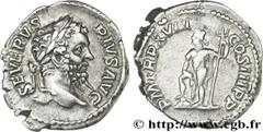 SEPTIME SEVERE (13/04/193-4/02/211) Lucius Septimius Severus Denier 210 N° brm_154560 Date : 210 Nom de l'atelier : Rome Métal : argent Diamètre : 19mm Axe des coins : 6h. Poids : 3,56g. Degré de rare