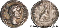 ANTONIN LE PIEUX (+7/03/161) Divus Antoninus Consécration de Marc Aurèle et de Lucius Vérus Denier 162 N° brm_154681 Date : 162 Nom de l'atelier : Rome Métal : argent Diamètre : 18mm Axe des coins : 6