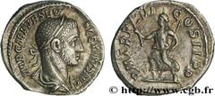 ALEXANDRE SEVERE (10/05/221-22/03/235) Marcus Aurelius Severus Alexander Auguste (13/03/222-22/02/235) Denier 227 N° brm_154713 Date : 227 Nom de l'atelier : Rome Métal : argent Diamètre : 19mm Axe de