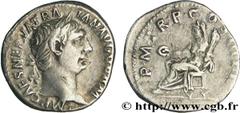 TRAJAN (27/10/97-8/08/117) Marcus Ulpius Traianus Auguste (25/01/98-8/08/117) Denier 100 N° brm_154790 Date : 100 Nom de l'atelier : Rome Métal : argent Diamètre : 17,5mm Axe des coins : 6h. Poids : 2
