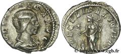 JULIA MAESA (+223 ou 226) Julia Mوsa Sœur de Julia Domna, mère de Julia Soémias et de Julia Mamée, grand-mère d'Elagabal et d'Alexandre Sévère - Augusta (218-223/226) Denier 220-222 N° brm_156785 Date