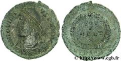 JOVIEN (27/06/363-17/02/364) Flavius Claudius Jovianus Maiorina ou nummus, (PB, ئ 3) 363-364 N° brm_156989 Date : 363-364 Nom de l'atelier : Héraclée Métal : cuivre Diamètre : 21,00mm Axe des coins : 