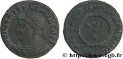 CRISPUS (1/04/317-09/326) Flavius Julius Crispus César (317-326) Centenionalis ou nummus 324 N° brm_157217 Date : 324 Nom de l'atelier : Thessalonique Métal : cuivre Diamètre : 18,5mm Axe des coins : 