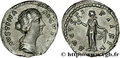 FAUSTINE JEUNE (+175) Annia Galeria Faustina Augusta (146-175) Denier 157-161 N° brm_160953 Date : 157-161 Nom de l'atelier : Rome Métal : argent Diamètre : 17,5mm Axe des coins : 12h. Poids : 3,05g. 