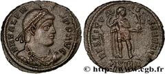 VALENS (28/03/364-9/08/378) Flavius Valens Demi-maiorina, (PB, ئ 3) 364 N° brm_161050 Date : 364 Nom de l'atelier : Sirmium Métal : bronze Diamètre : 18,5mm Axe des coins : 6h. Poids : 2,63g. Degré de