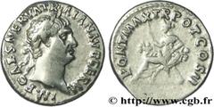 TRAJAN (27/10/97-8/08/117) Marcus Ulpius Traianus Auguste (25/01/98-8/08/117) Denier 99 N° brm_162189 Date : 99 Nom de l'atelier : Rome Métal : argent Diamètre : 18,5mm Axe des coins : 6h. Poids : 3,3