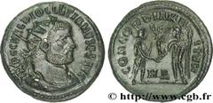 DIOCLETIEN (20/11/284-1/05/305) Caius Aurelius Valerius Diocletianus Auguste (20/11/284-1/05/305) Pseudo aurelianus ou néo-aurelianus 295-296 N° brm_163843 Date : 295-296 Nom de l'atelier : Héraclée M