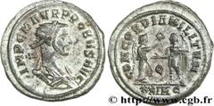 PROBUS (06-07/276-09/282) Marcus Aurelius Probus Aurelianus 280 N° brm_164882 Date : 280 Nom de l'atelier : Cyzique Métal : billon Diamètre : 23,50mm Axe des coins : 7h. Poids : 4,53g. Degré de rareté