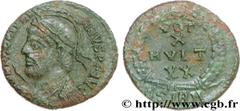 JULIEN II LE PHILOSOPHE (6/11/355-26/06/363) Flavius Claudius Julianus Auguste (02/360-26/06/363) Maiorina ou nummus, (PB, ئ 3) 362-363 N° brm_165490 Date : 362-363 Nom de l'atelier : Sirmium Métal : 
