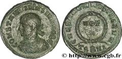 CONSTANTIN II (1/03/317-04/340) Flavius Claudius Julius Constantinus César (1/03/317-9/09/337) Centenionalis ou nummus 324 N° brm_165641 Date : 324 Nom de l'atelier : Thessalonique Métal : cuivre Diam