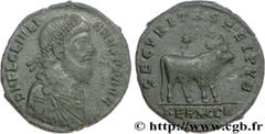 JULIEN II LE PHILOSOPHE (6/11/355-26/06/363) Flavius Claudius Julianus Auguste (02/360-26/06/363) Double maiorina, (GB, ئ 1) 362-363 N° brm_166637 Date : 362-363 Nom de l'atelier : Héraclée Métal : cu