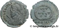 JULIEN II LE PHILOSOPHE (6/11/355-26/06/363) Flavius Claudius Julianus Auguste (02/360-26/06/363) Maiorina ou nummus, (PB, ئ 3) 362-363 N° brm_166669 Date : 362-363 Nom de l'atelier : Héraclée Métal :