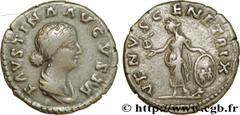 FAUSTINE JEUNE (+175) Annia Galeria Faustina Augusta (146-175) Denier 161 N° brm_166690 Date : 161 Nom de l'atelier : Rome Métal : argent Diamètre : 18,5mm Axe des coins : 6h. Poids : 3,34g. Degré de 