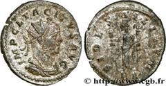 TACITE (11-12/275-06/276) Marcus Claudius Tacitus Aurelianus 276 N° brm_166985 Date : 276 Nom de l'atelier : Lyon Métal : billon Diamètre : 23,5mm Axe des coins : 6h. Poids : 3,83g.   Etat de conserva