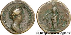FAUSTINE MERE (+141) Annia Galeria Faustina Consécration d'Antonin le Pieux Sesterce 141 N° brm_167219 Date : 141 Nom de l'atelier : Rome Métal : bronze Diamètre : 34mm Axe des coins : 5h. Poids : 26,