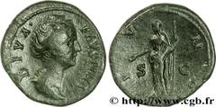 FAUSTINE MERE (+141) Annia Galeria Faustina Consécration d'Antonin le Pieux Dupondius c. après 147 N° brm_168472 Date : c. après 147 Nom de l'atelier : Rome Métal : cuivre Diamètre : 28mm Axe des coin